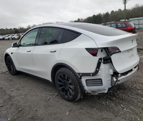 7SAYGDEE6NF336466 - 2022 TESLA MODEL Y WHITE photo 2