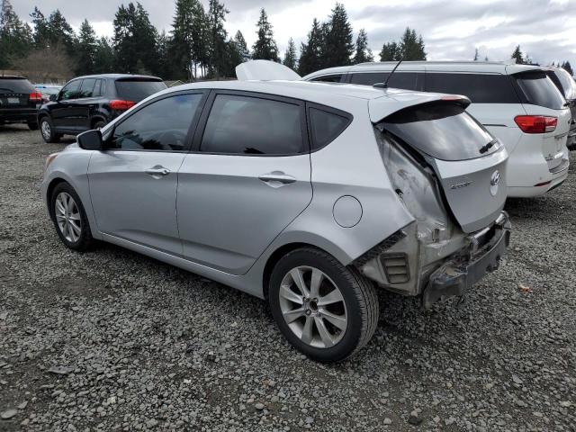 KMHCU5AE5CU002876 - 2012 HYUNDAI ACCENT GLS SILVER photo 2