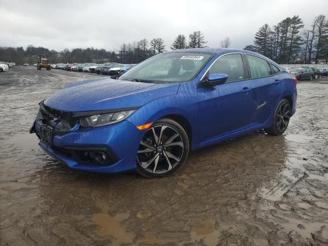 2HGFC2F83MH538897 - 2021 HONDA CIVIC SPORT BLUE photo 1