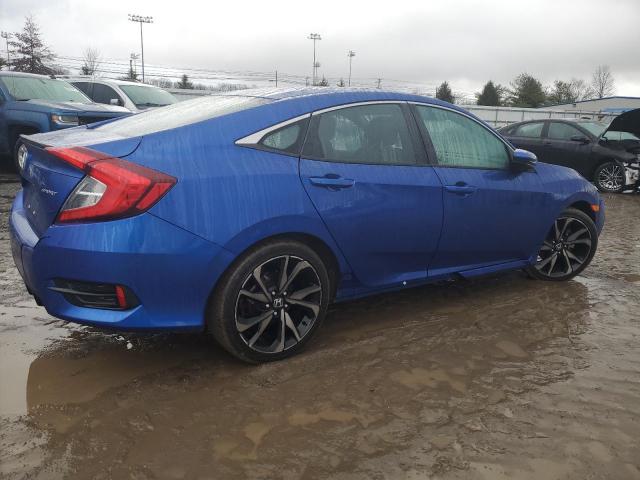 2HGFC2F83MH538897 - 2021 HONDA CIVIC SPORT BLUE photo 3