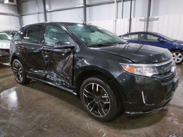 2FMDK4AK2EBA46174 - 2014 FORD EDGE SPORT BLACK photo 4