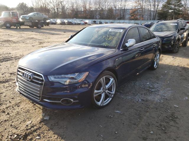 WAUF2AFC2EN048621 - 2014 AUDI S6 BLUE photo 1