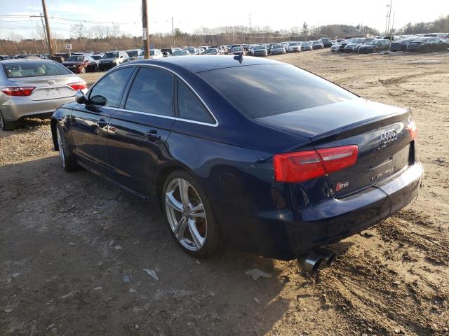 WAUF2AFC2EN048621 - 2014 AUDI S6 BLUE photo 2