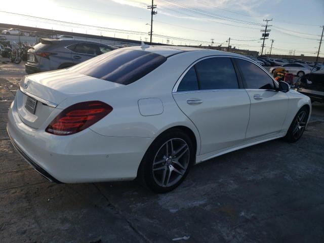 WDDUG8CB6EA062745 - 2014 MERCEDES-BENZ S 550 WHITE photo 3