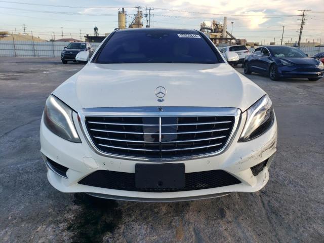 WDDUG8CB6EA062745 - 2014 MERCEDES-BENZ S 550 WHITE photo 5