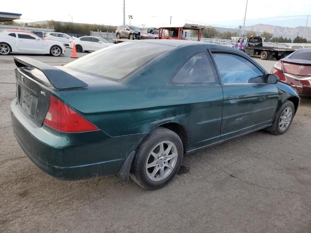 1HGEM22941L079398 - 2001 HONDA CIVIC SI GREEN photo 3