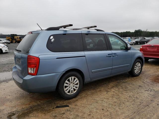 KNDMG4C72B6410831 - 2011 KIA SEDONA LX BLUE photo 3