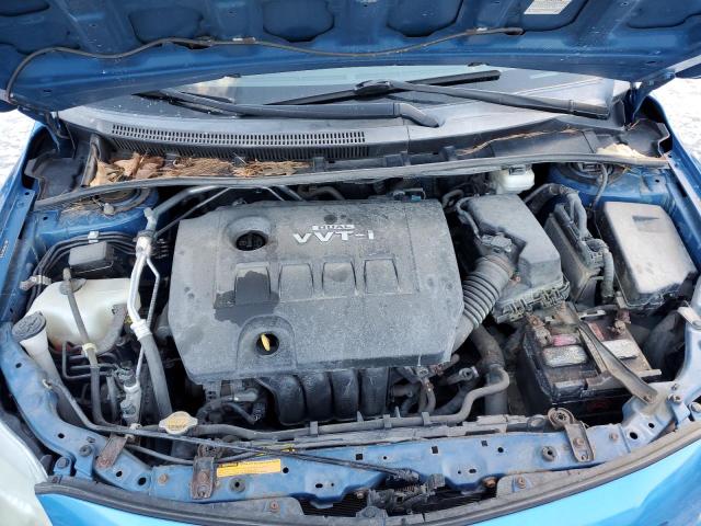 2T1BU4EE8AC231874 - 2010 TOYOTA COROLLA BASE BLUE photo 11