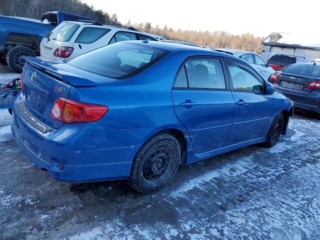 2T1BU4EE8AC231874 - 2010 TOYOTA COROLLA BASE BLUE photo 3