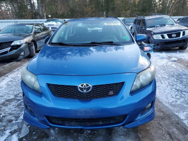 2T1BU4EE8AC231874 - 2010 TOYOTA COROLLA BASE BLUE photo 5