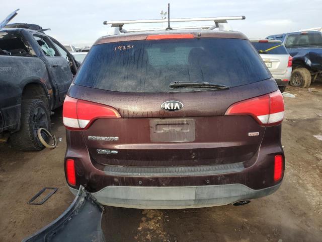 5XYKTDA6XEG521027 - 2014 KIA SORENTO LX BURGUNDY photo 6