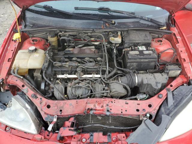 1FAHP38Z55W185417 - 2005 FORD FOCUS ZX4 ST RED photo 11