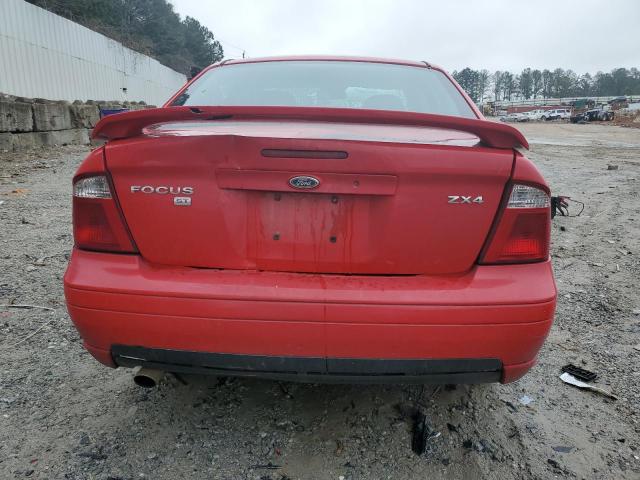 1FAHP38Z55W185417 - 2005 FORD FOCUS ZX4 ST RED photo 6