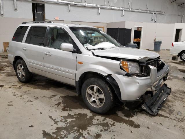 5FNYF18748B012237 - 2008 HONDA PILOT EXL SILVER photo 4