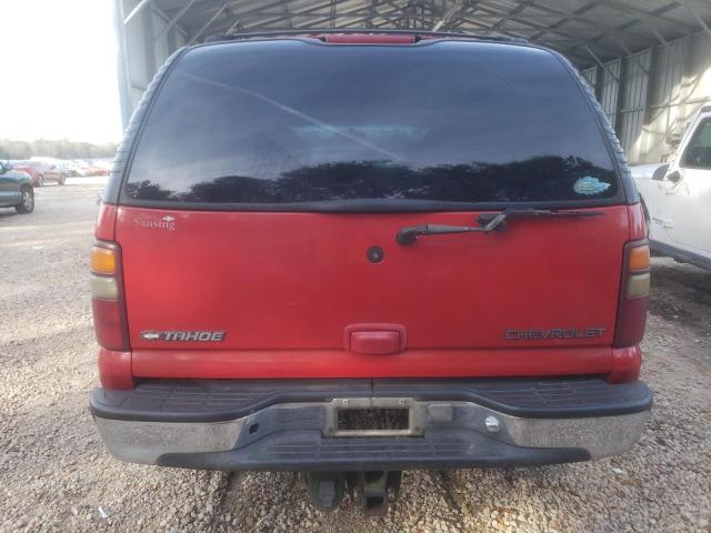 1GNEC13TX1R135063 - 2001 CHEVROLET TAHOE C1500 RED photo 6