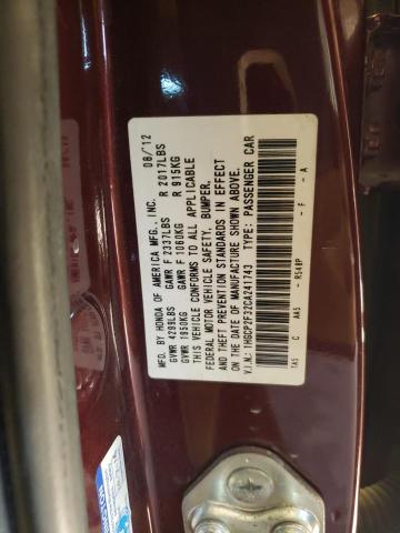 1HGCP2F32CA241743 - 2012 HONDA ACCORD LX BURGUNDY photo 13