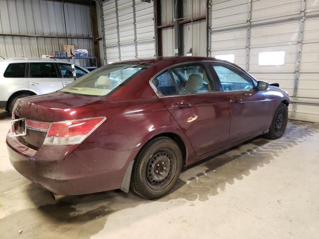 1HGCP2F32CA241743 - 2012 HONDA ACCORD LX BURGUNDY photo 3