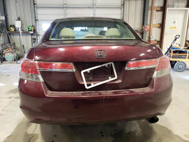 1HGCP2F32CA241743 - 2012 HONDA ACCORD LX BURGUNDY photo 6