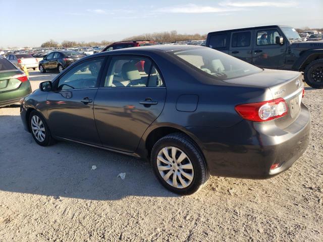 5YFBU4EE6DP091327 - 2013 TOYOTA COROLLA BASE GRAY photo 2