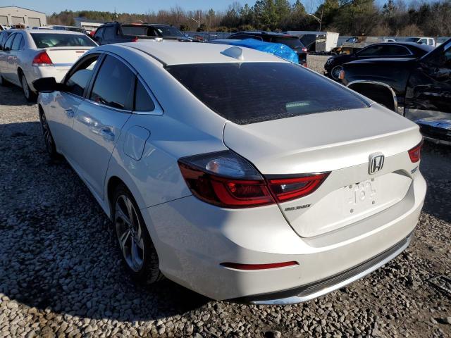 19XZE4F90KE000578 - 2019 HONDA INSIGHT TOURING WHITE photo 2