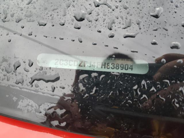 2C3CDZFJ4FH838904 - 2015 DODGE CHALLENGER R/T SCAT PACK RED photo 12