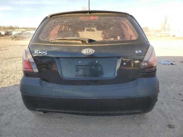 KNADE243496587443 - 2009 KIA RIO 5 SX BLACK photo 6