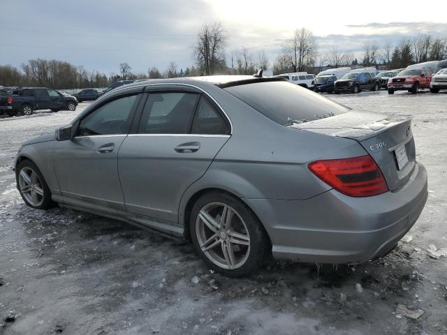 WDDGF8AB6DA795816 - 2013 MERCEDES-BENZ C 300 4MATIC GRAY photo 2