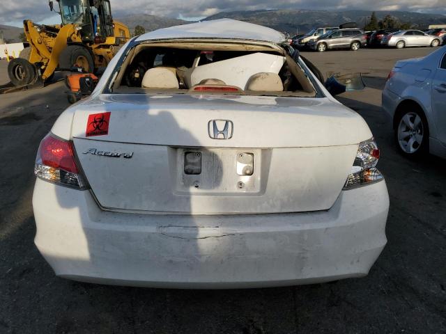 1HGCP26458A087240 - 2008 HONDA ACCORD LXP WHITE photo 6