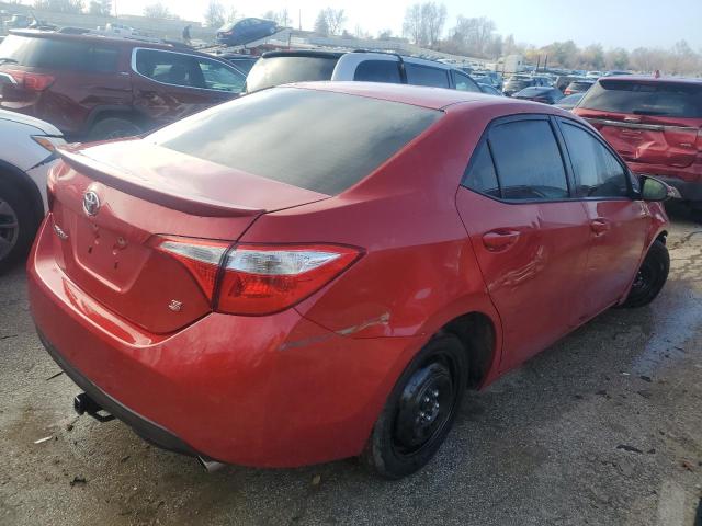 5YFBURHE4EP142334 - 2014 TOYOTA COROLLA L RED photo 3