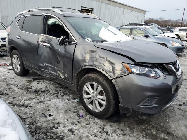 5N1AT2MV4EC857498 - 2014 NISSAN ROGUE S GRAY photo 4