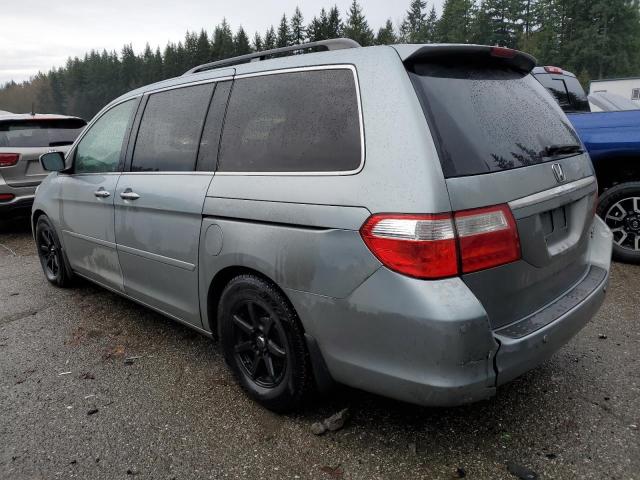 5FNRL38805B066406 - 2005 HONDA ODYSSEY TOURING BLUE photo 2