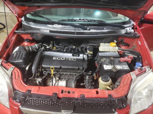 KL1TD5DE2BB170525 - 2011 CHEVROLET AVEO LS ბურგუნდია ფოტო 11