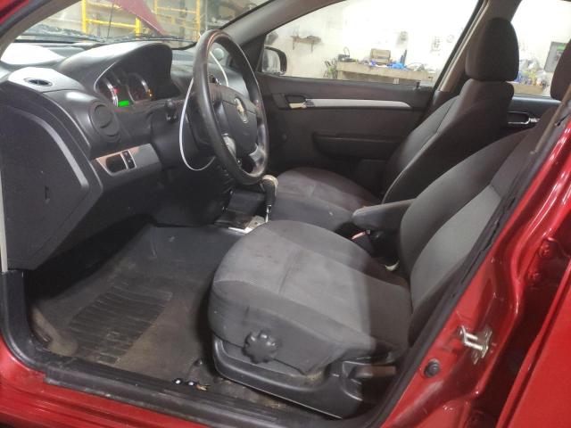 KL1TD5DE2BB170525 - 2011 CHEVROLET AVEO LS ბურგუნდია ფოტო 7