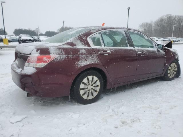 1HGCP2F34AA092944 - 2010 HONDA ACCORD LX RED photo 3