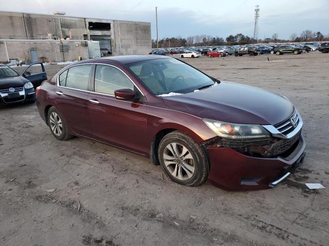 1HGCR2F39FA202629 - 2015 HONDA ACCORD LX BURGUNDY photo 4