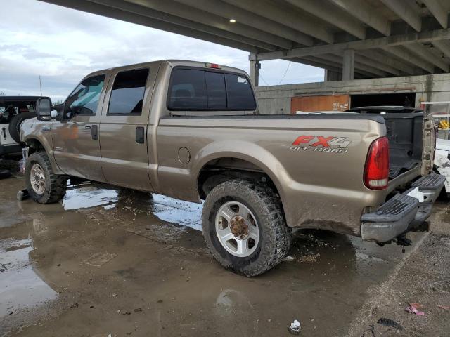 1FTSW21P75ED32526 - 2005 FORD F250 SUPER DUTY BEIGE photo 2