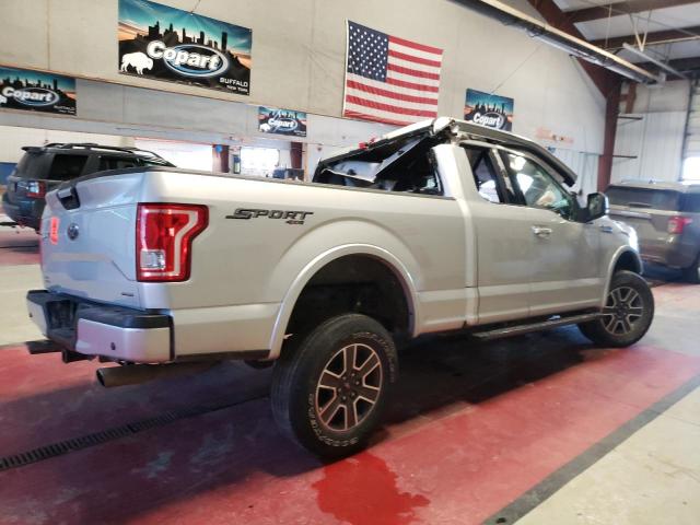 1FTFX1EF8GKF43250 - 2016 FORD F150 SUPER SILVER photo 3