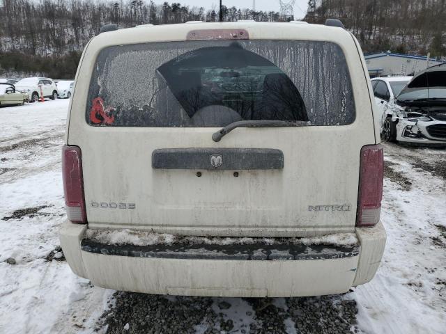 1D8GU28K59W513518 - 2009 DODGE NITRO SE WHITE photo 6