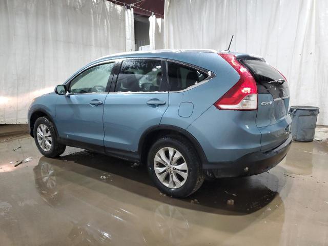 2HKRM4H77EH613943 - 2014 HONDA CR-V EXL BLUE photo 2