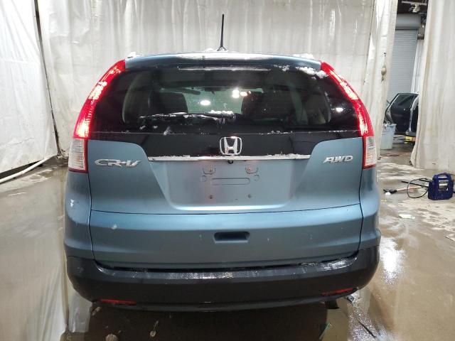 2HKRM4H77EH613943 - 2014 HONDA CR-V EXL BLUE photo 6