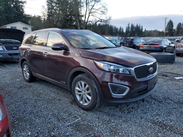 5XYPGDA51HG310756 - 2017 KIA SORENTO LX BURGUNDY photo 4