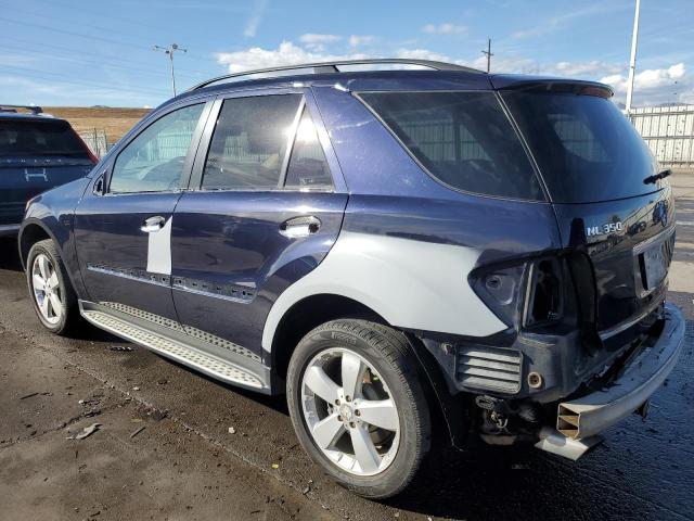 4JGBB8GB5BA736904 - 2011 MERCEDES-BENZ ML 350 4MATIC BLUE photo 2