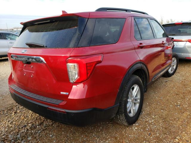 1FMSK8DH3LGA39433 - 2020 FORD EXPLORER XLT RED photo 3