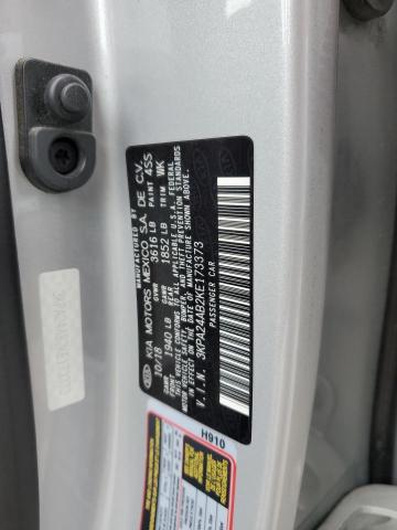 3KPA24AB2KE173373 - 2019 KIA RIO S SILVER photo 12