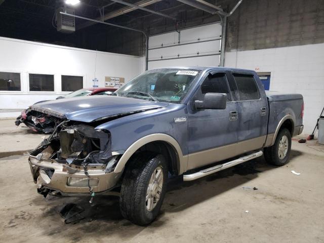 1FTPW14564KC77111 - 2004 FORD F150 SUPERCREW BLUE photo 1