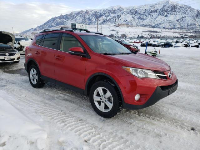 JTMRFREV5ED086484 - 2014 TOYOTA RAV4 XLE RED photo 4