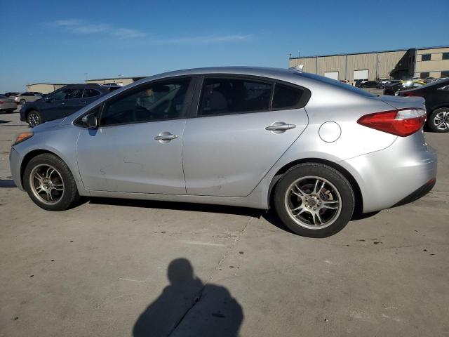 KNAFX4A68E5062611 - 2014 KIA FORTE LX SILVER photo 2