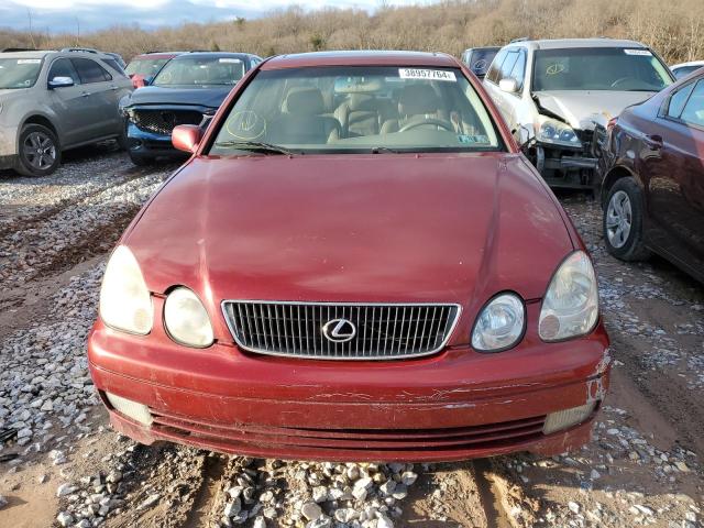 JT8BD68S5W0025490 - 1998 LEXUS GS 300 RED photo 5