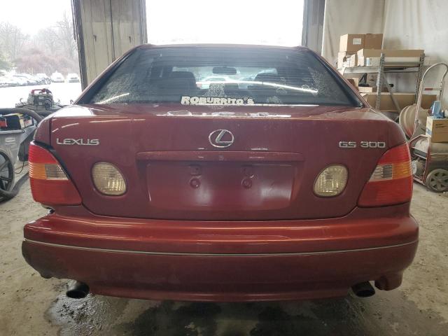 JT8BD68S5W0025490 - 1998 LEXUS GS 300 RED photo 6