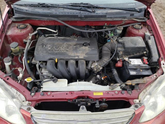 1NXBR32E93Z059145 - 2003 TOYOTA COROLLA CE RED photo 11